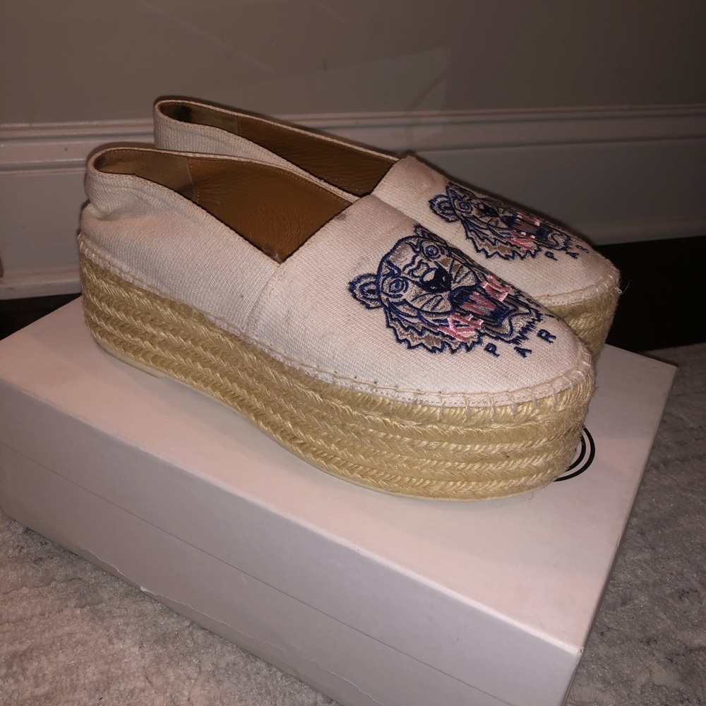 KENZO platform espadrilles size 36
